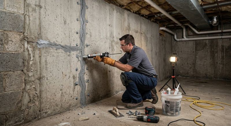 Basement Crack Repair in Broward County, FL