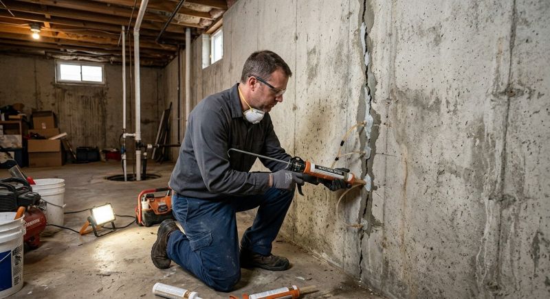 Basement Crack Repair in Broward County, FL