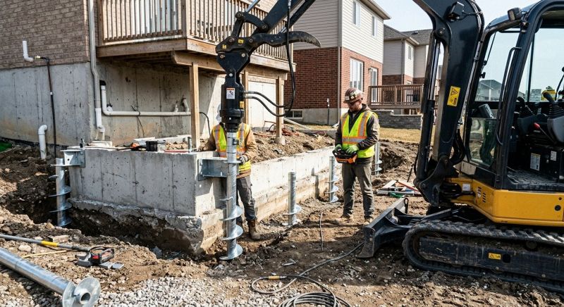 Helical Piers Installation in Broward County, FL