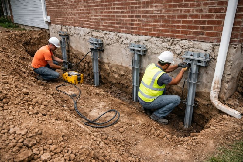 Helical Piers Installation in Broward County, FL