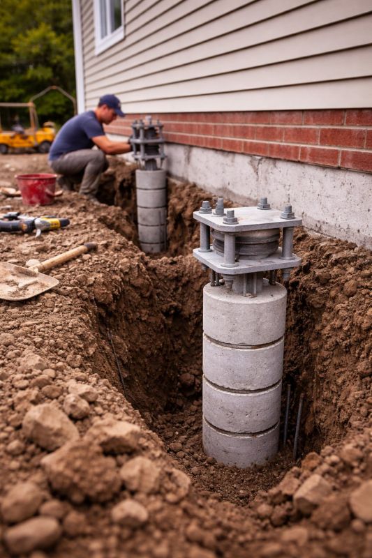 Helical Piers Installation in Broward County, FL
