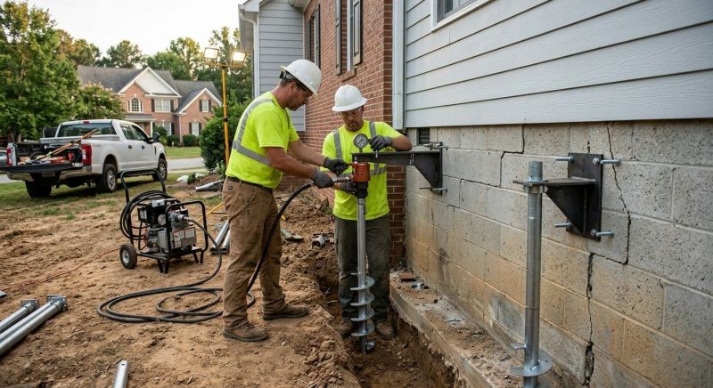 Helical Pile Installation in Broward County, FL