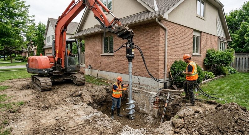 Helical Pile Installation in Broward County, FL